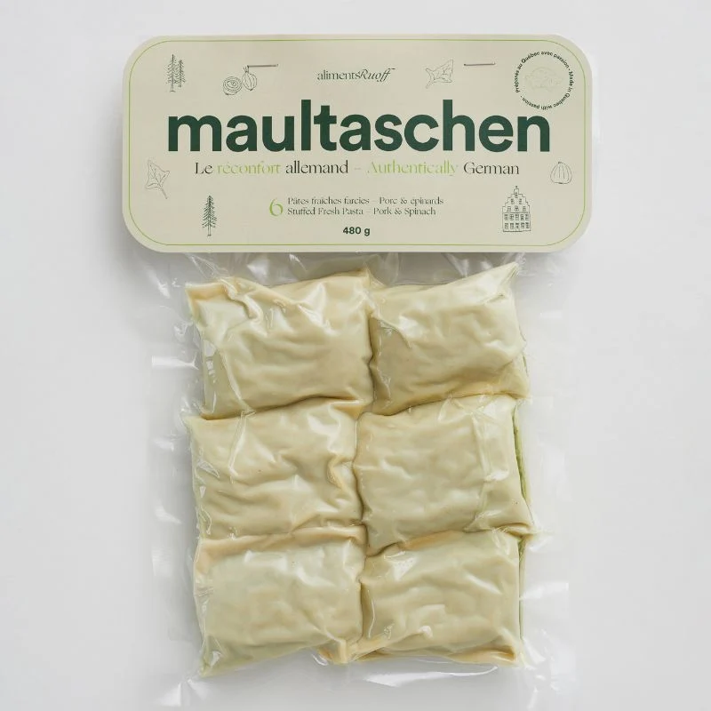 Maultaschen porc et épinards