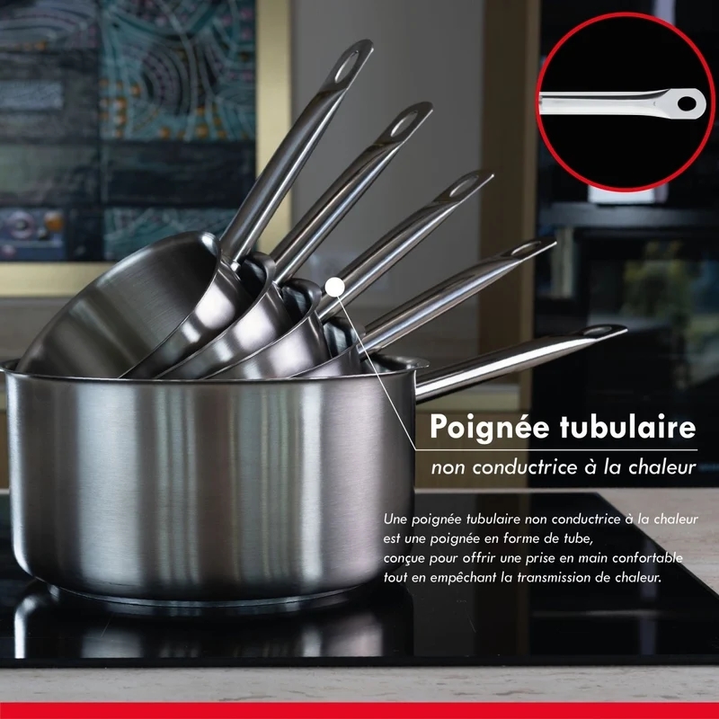 Casserole "Professionnel" en acier inoxydable 20 cm