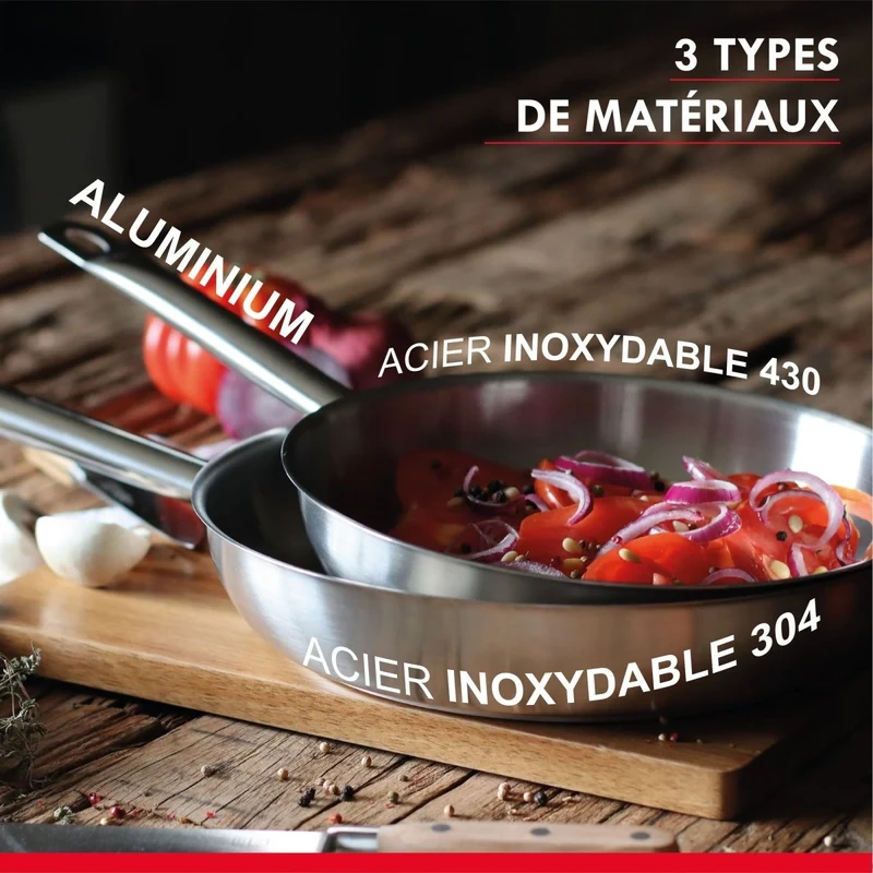 Casserole "Professionnel" en acier inoxydable 20 cm