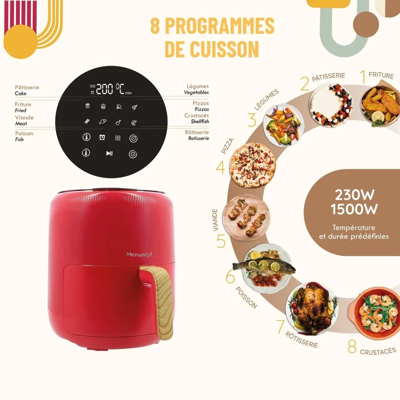 Friteuse à air chaud Colorama 4,5L