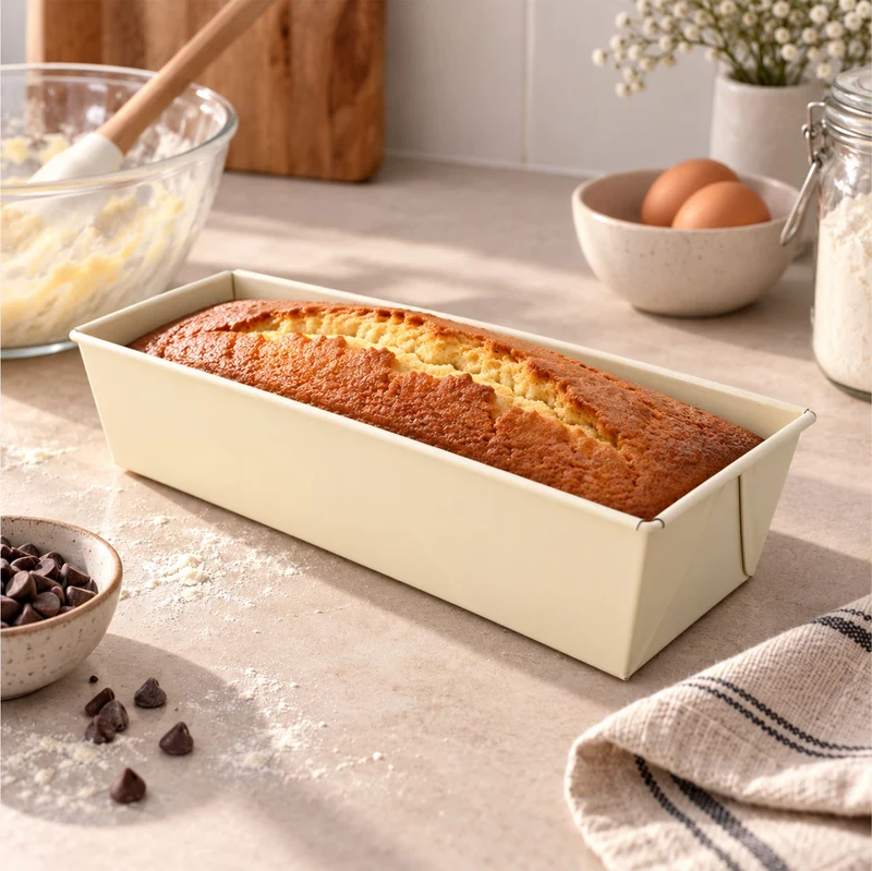 Moule à cake Crème en acier carbone Colorama 30,5 cm
