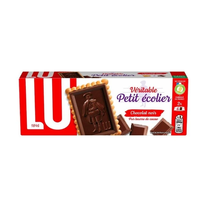 Biscuits Lu petit écolier chocolat noir