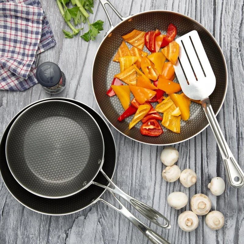 Sauteuse en inox avec revêtement Tri-Shield Vogue 24cm