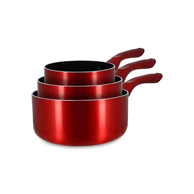Set de 3 casseroles Cerise en aluminium 14/16/18 cm