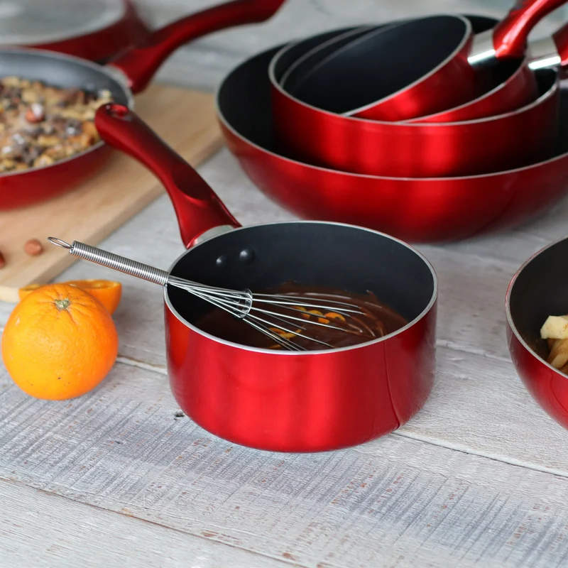 Set de 3 casseroles Cerise en aluminium 14/16/18 cm