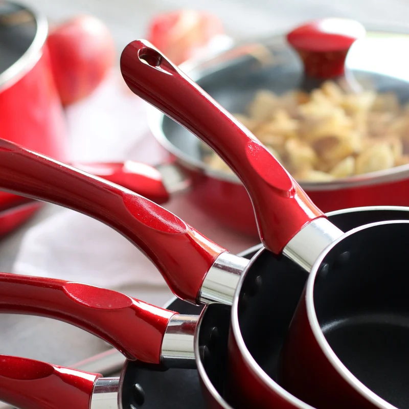 Set de 3 casseroles Cerise en aluminium 14/16/18 cm