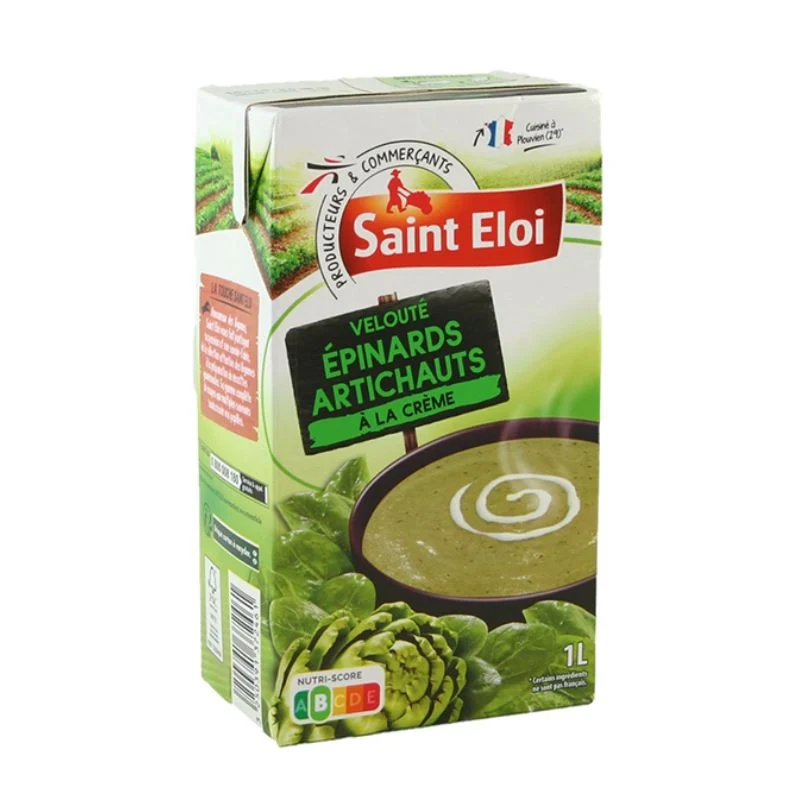 Potage épinard artichaut