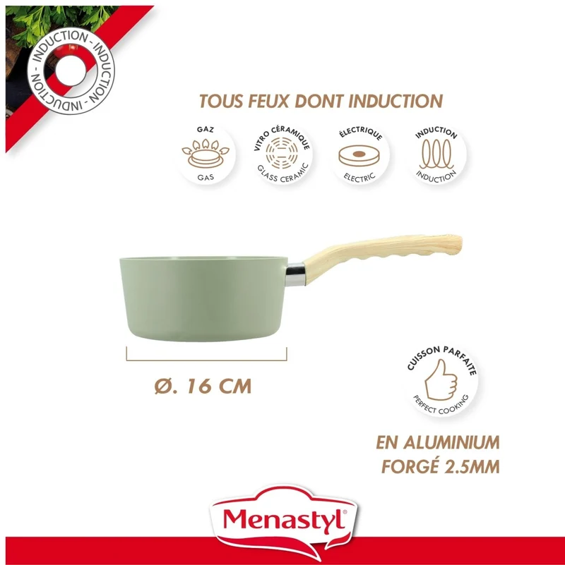 Set de 3 Casseroles Colorama 16/18/20 cm