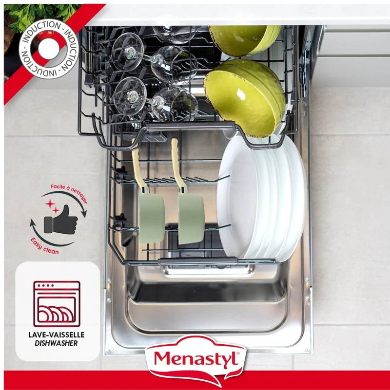Set de 3 Casseroles Colorama 16/18/20 cm