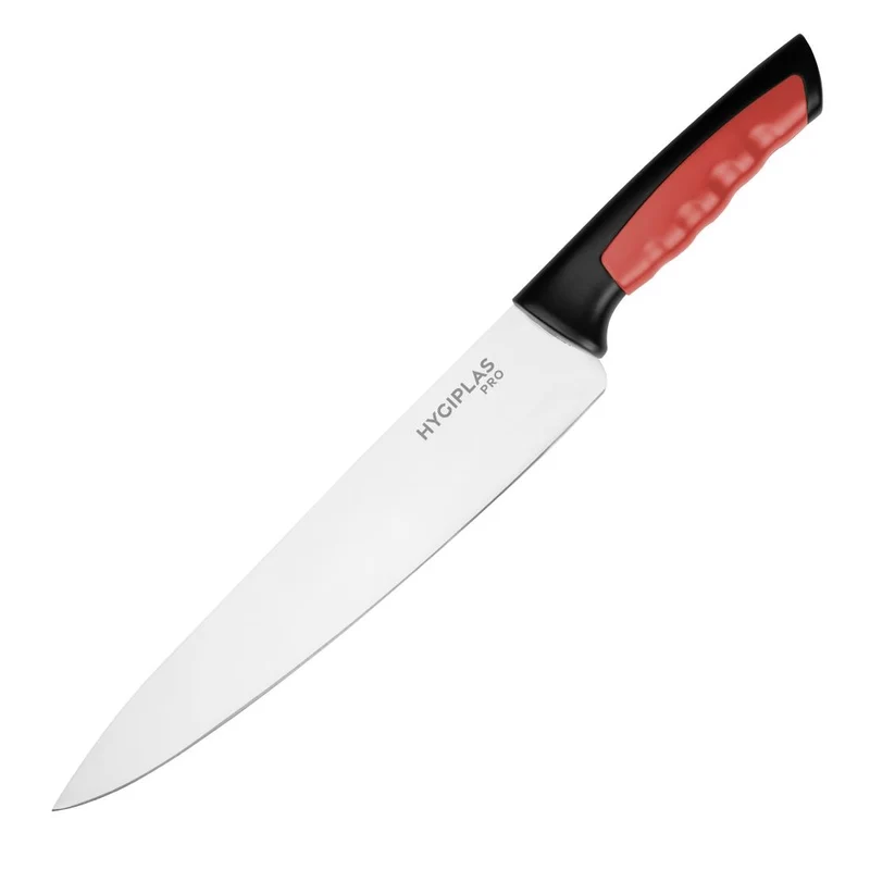 Couteau de cuisine Hygiplas Pro rouge 25cm