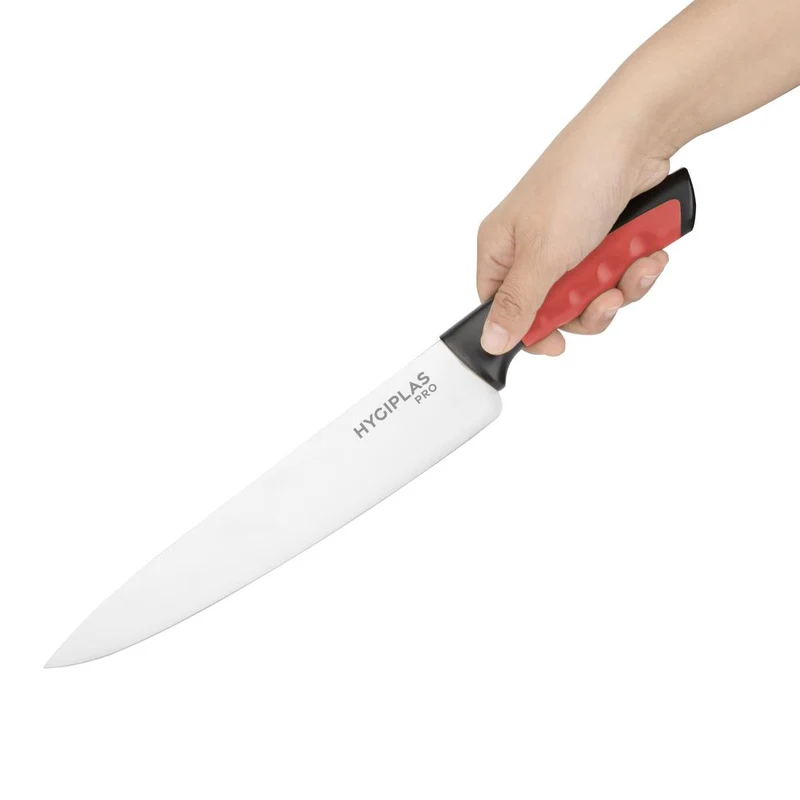 Couteau de cuisine Hygiplas Pro rouge 25cm