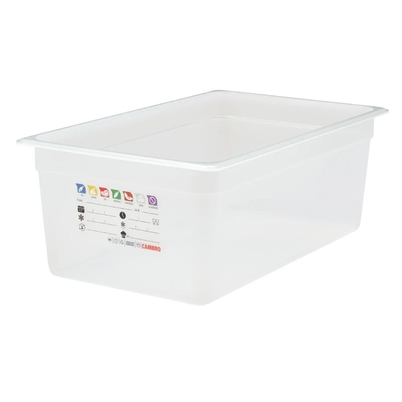 Bac en polypropylène Cambro Safetrak IML GN 1/1 200mm