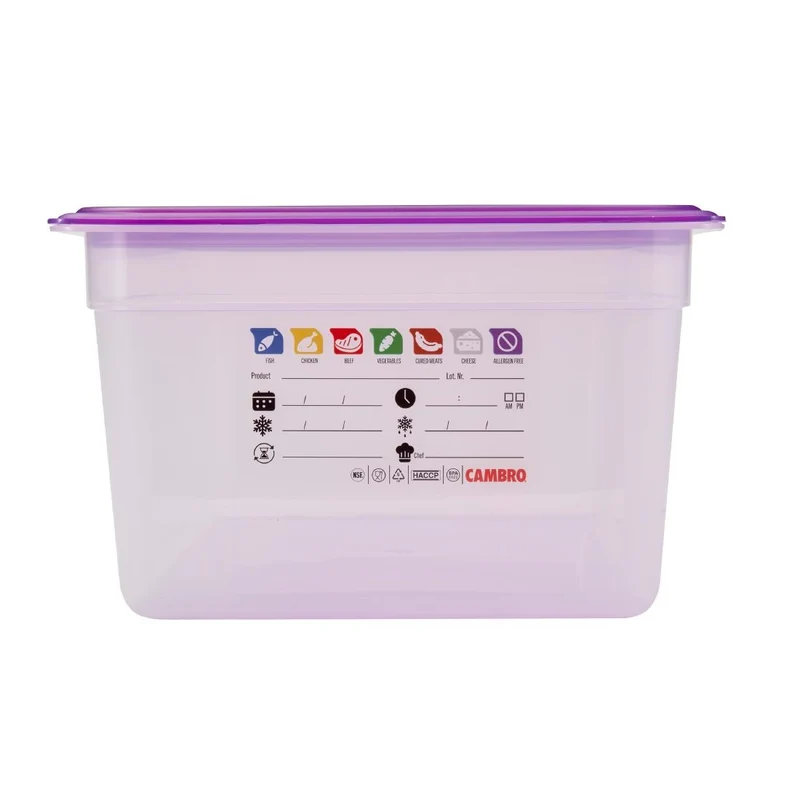 Bac en polypropylène Cambro Safetrak IML GN 1/1 200mm