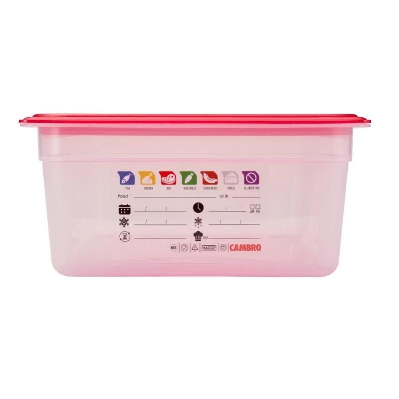 Bac en polypropylène Cambro Safetrak IML GN 1/1 150mm