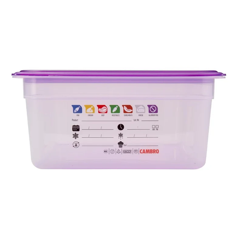 Bac en polypropylène Cambro Safetrak IML GN 1/1 150mm