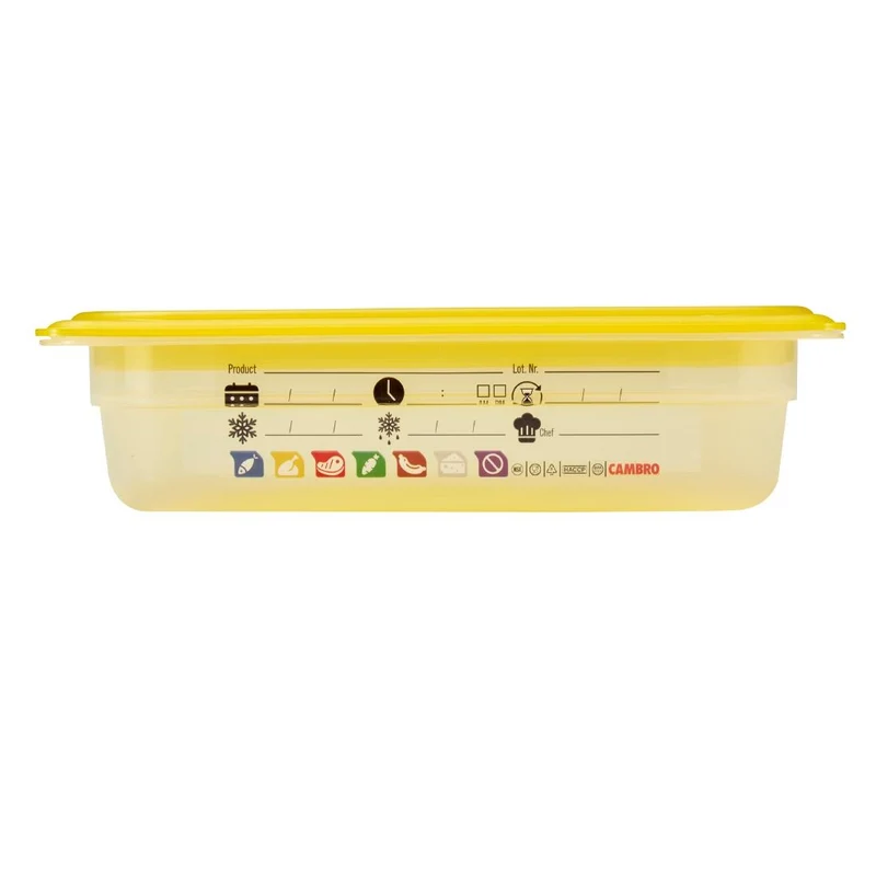 Bac en polypropylène Cambro Safetrak IML GN 1/2 65mm