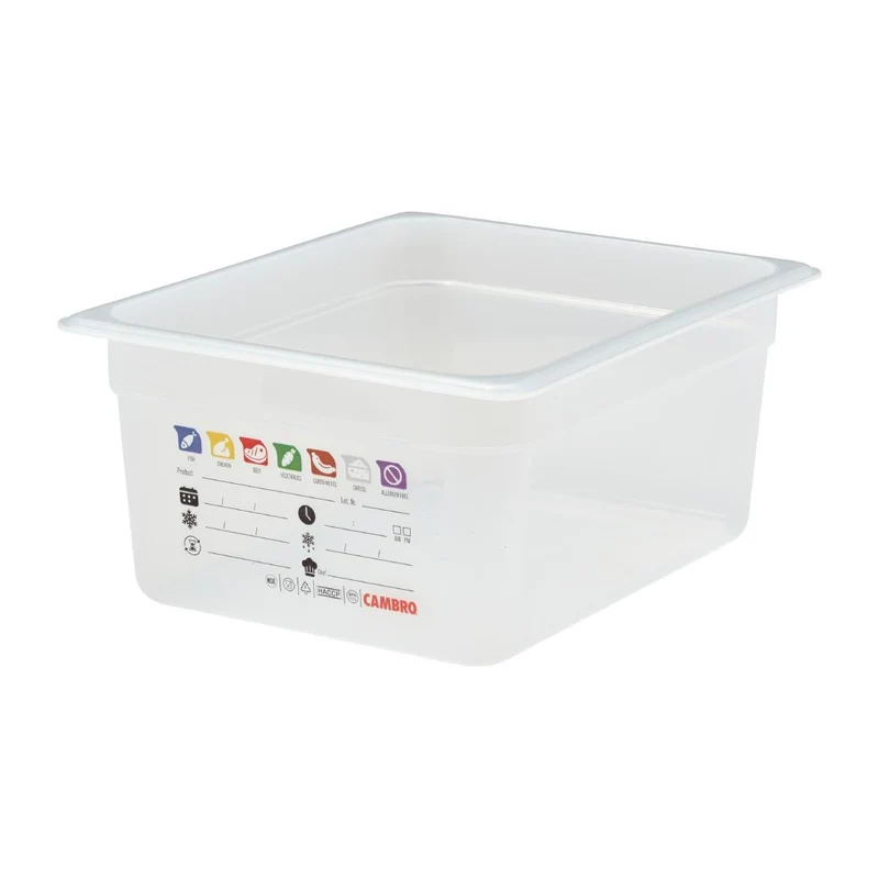Bac en polypropylène Cambro Safetrak IML GN 1/2 150mm