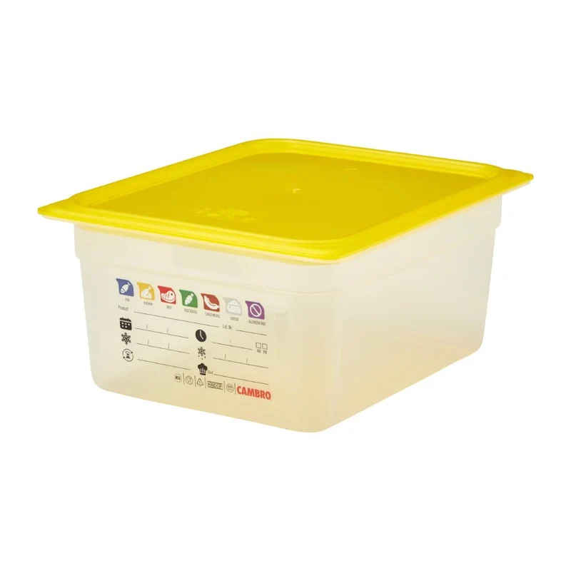 Bac en polypropylène Cambro Safetrak IML GN 1/2 150mm