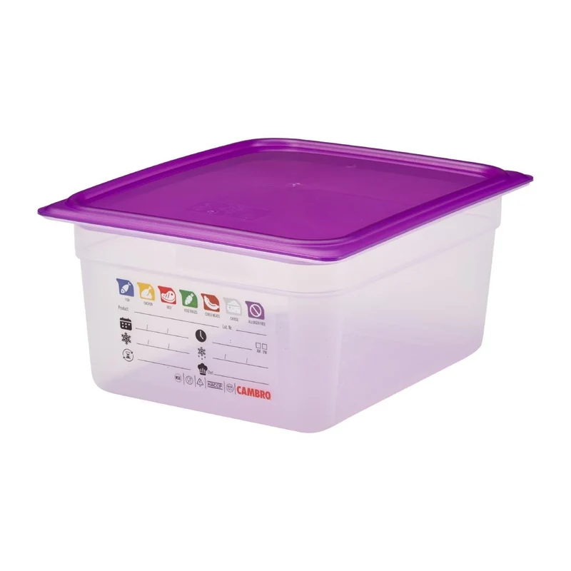 Bac en polypropylène Cambro Safetrak IML GN 1/2 150mm