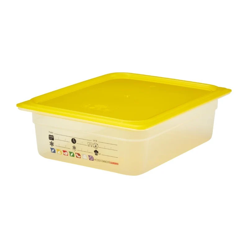 Bac en polypropylène Cambro Safetrak IML GN 1/2 100mm