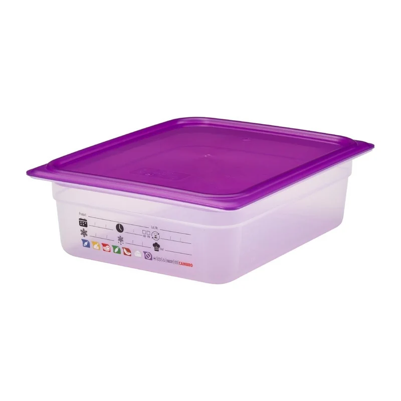 Bac en polypropylène Cambro Safetrak IML GN 1/2 100mm