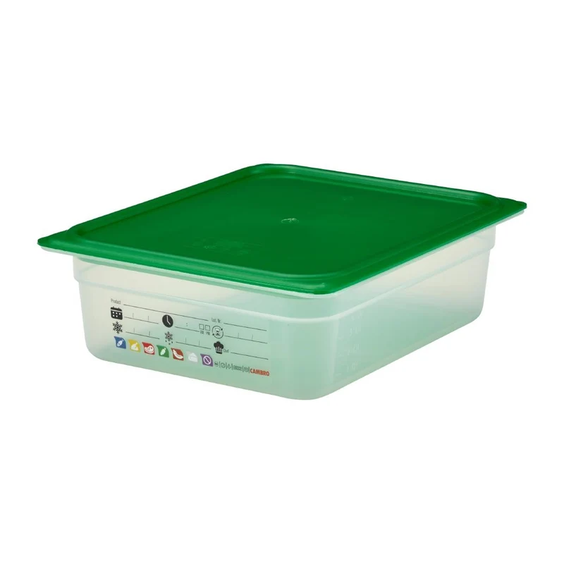 Bac en polypropylène Cambro Safetrak IML GN 1/2 100mm