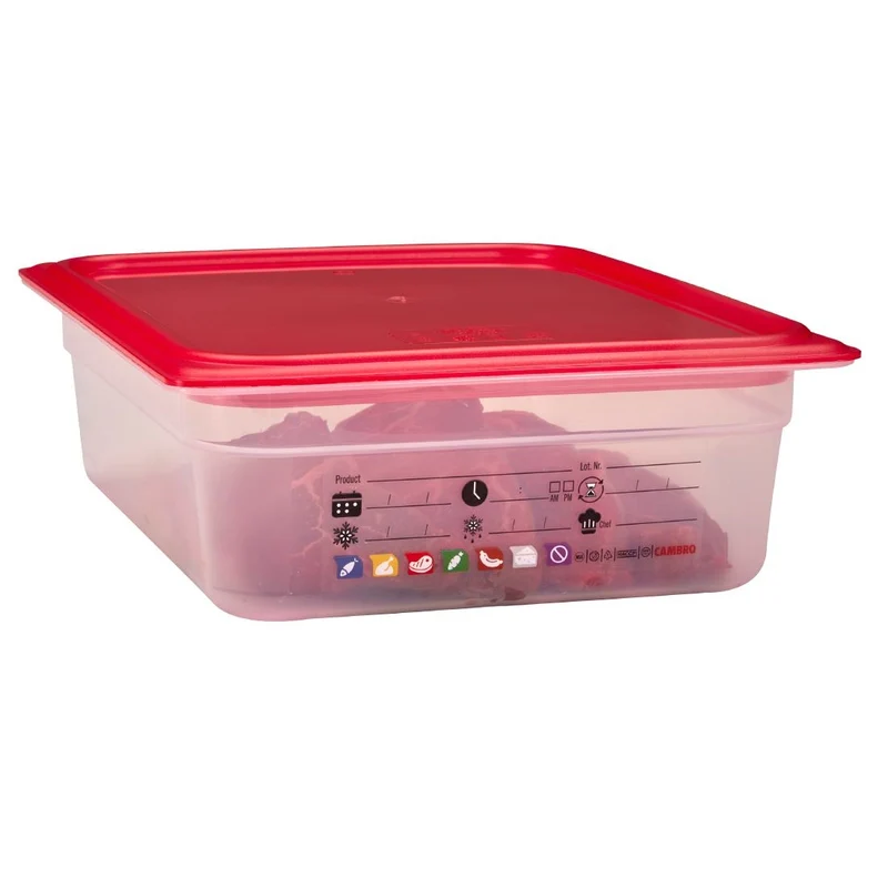 Bac en polypropylène Cambro Safetrak IML GN 1/2 100mm