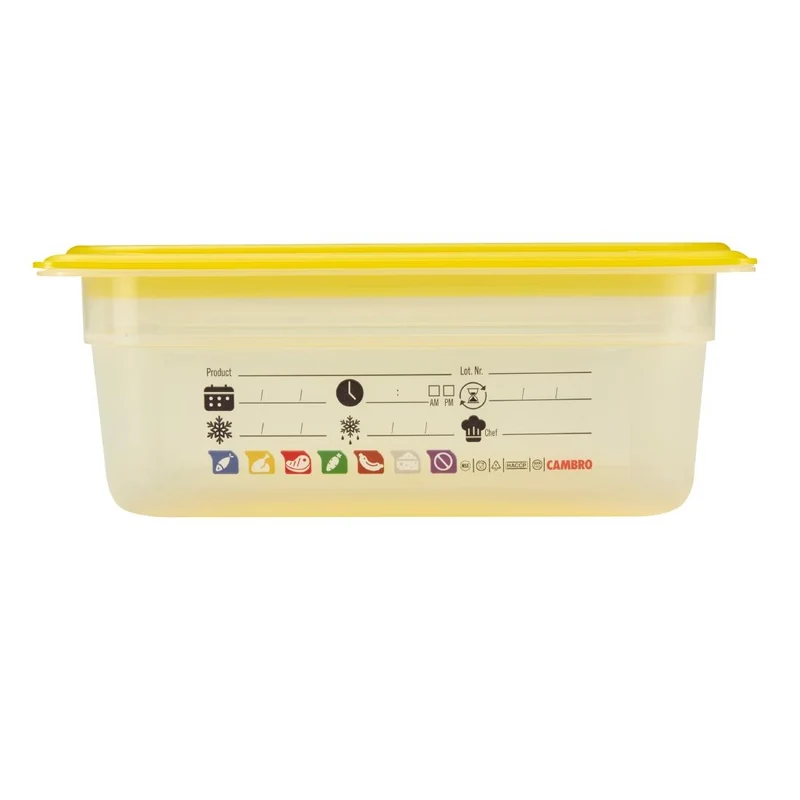 Bac en polypropylène Cambro Safetrak IML GN 1/2 100mm