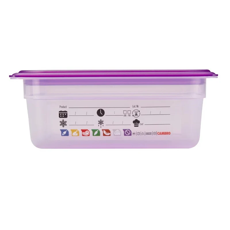 Bac en polypropylène Cambro Safetrak IML GN 1/2 100mm