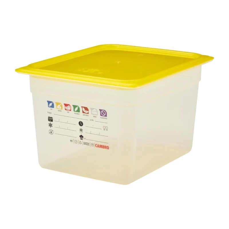 Bac en polypropylène Cambro Safetrak IML GN 1/2 200mm