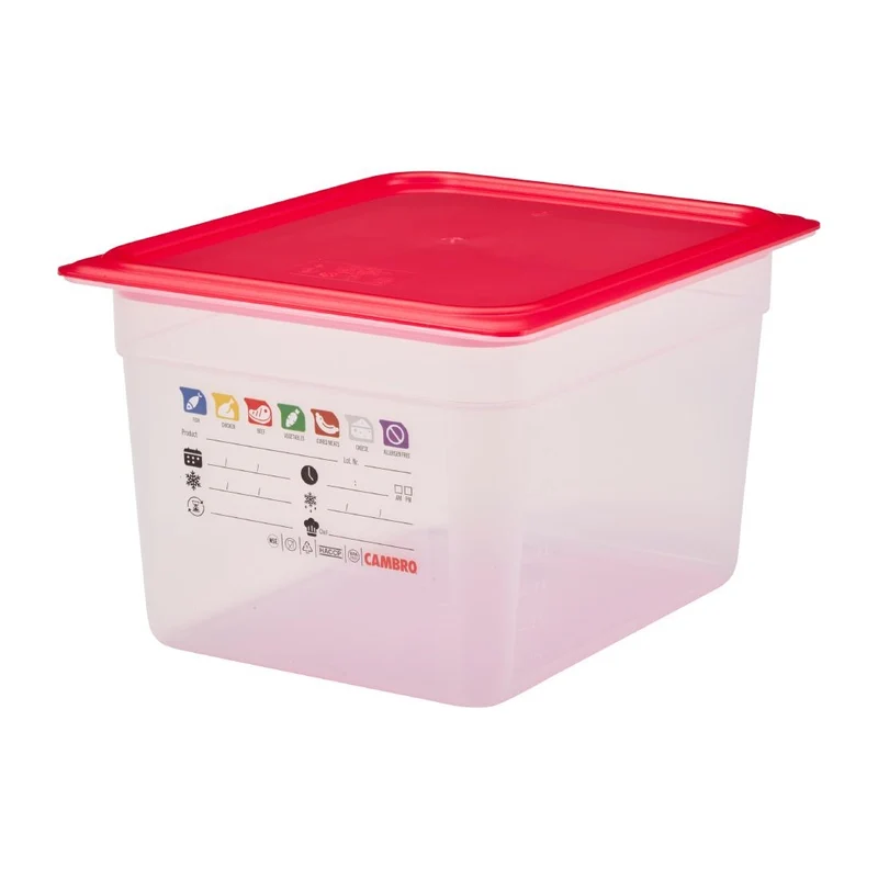 Bac en polypropylène Cambro Safetrak IML GN 1/2 200mm