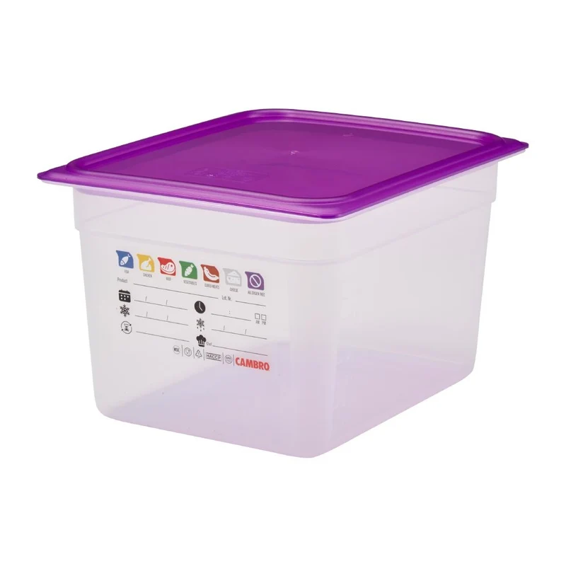 Bac en polypropylène Cambro Safetrak IML GN 1/2 200mm
