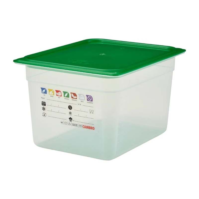 Bac en polypropylène Cambro Safetrak IML GN 1/2 200mm