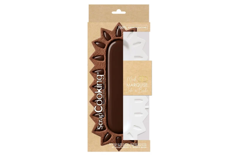 Moule silicone Scrapcooking bûche et entremet Marquise 3D
