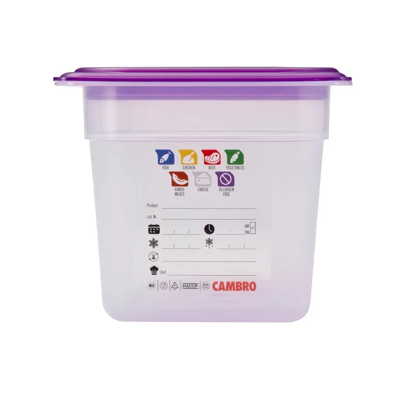 Bac en polypropylène Cambro Safetrak IML GN 1/3 150mm