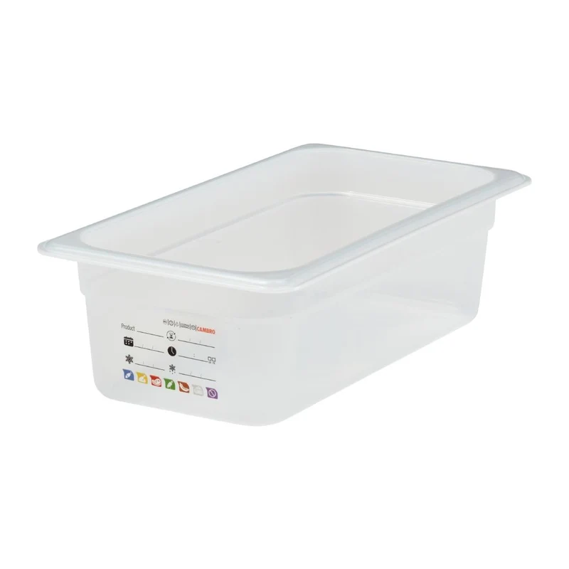 Bac en polypropylène Cambro Safetrak IML GN 1/3 100mm