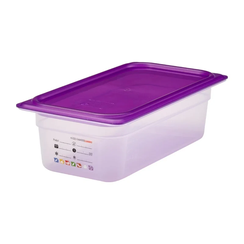 Bac en polypropylène Cambro Safetrak IML GN 1/3 100mm