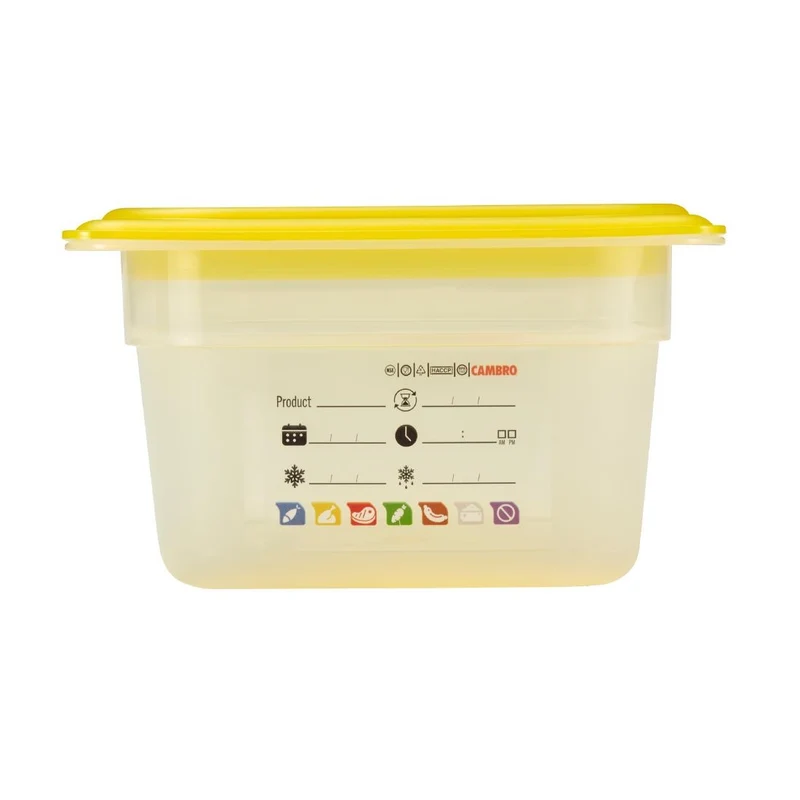 Bac en polypropylène Cambro Safetrak IML GN 1/3 100mm