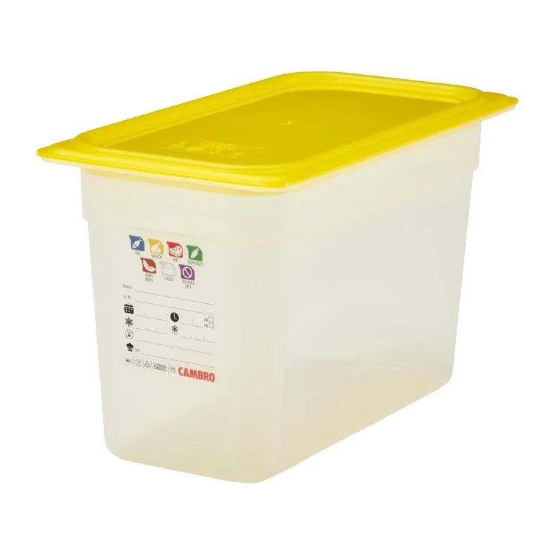 Bac en polypropylène Cambro Safetrak IML GN 1/3 200mm