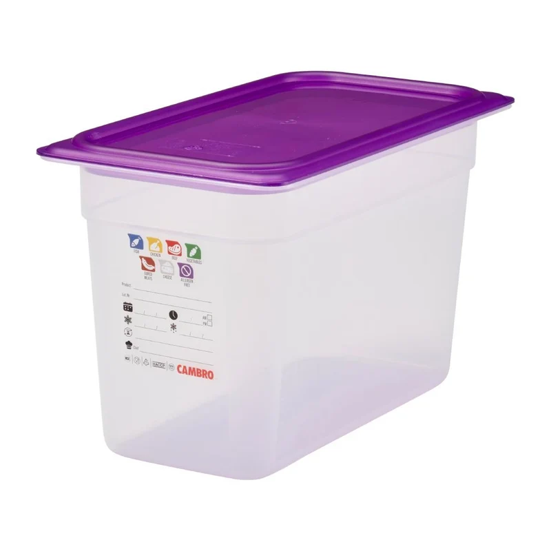 Bac en polypropylène Cambro Safetrak IML GN 1/3 200mm