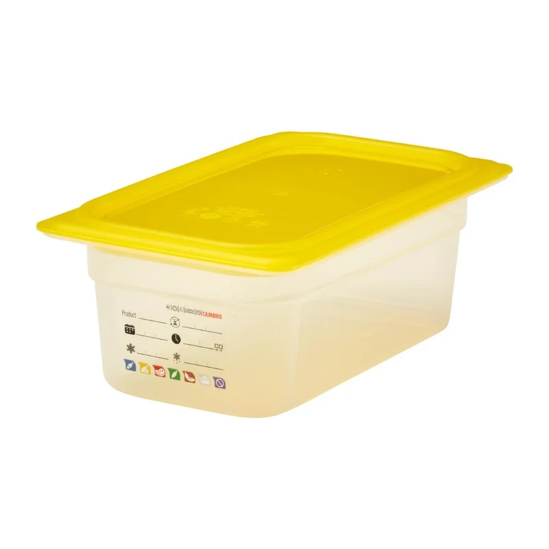 Bac en polypropylène Cambro Safetrak IML GN 1/4 100mm