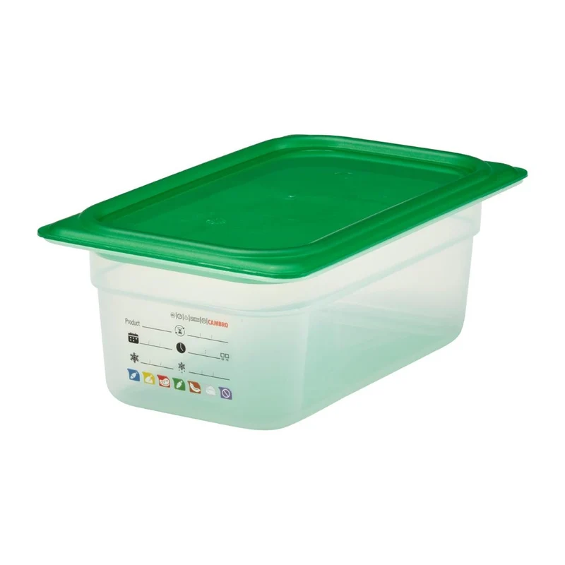 Bac en polypropylène Cambro Safetrak IML GN 1/4 100mm