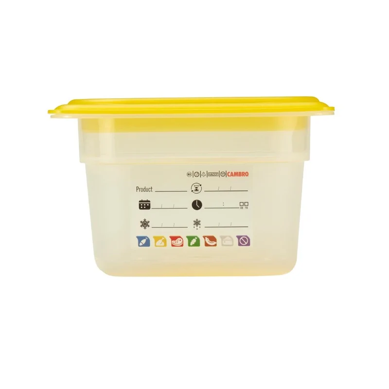 Bac en polypropylène Cambro Safetrak IML GN 1/4 100mm