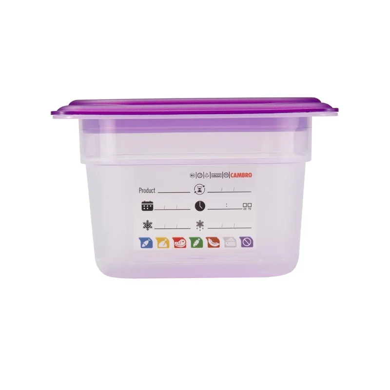 Bac en polypropylène Cambro Safetrak IML GN 1/4 100mm