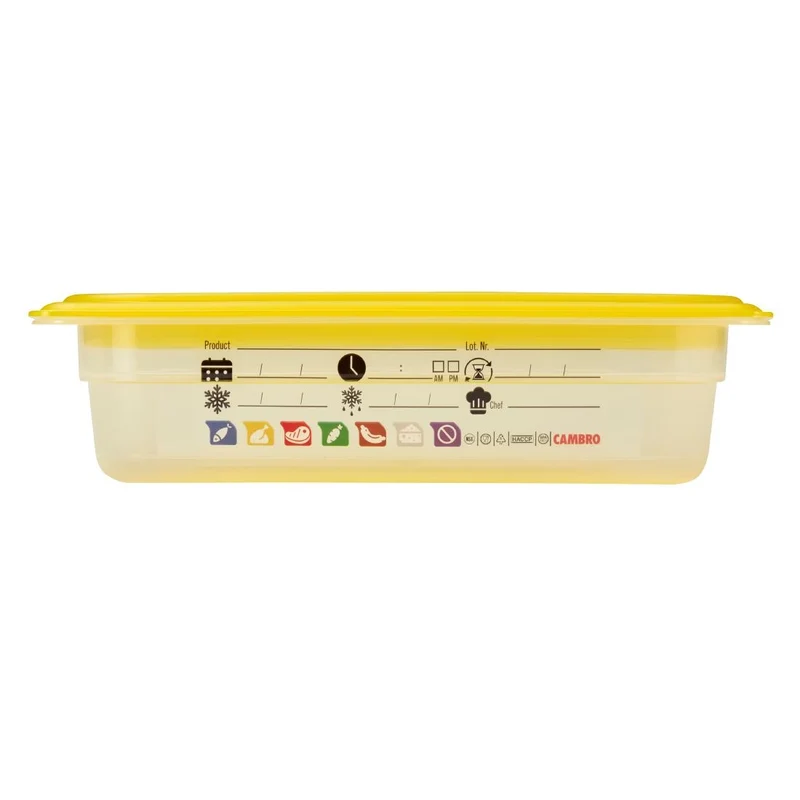 Bac en polypropylène Cambro Safetrak IML GN 1/4 65mm