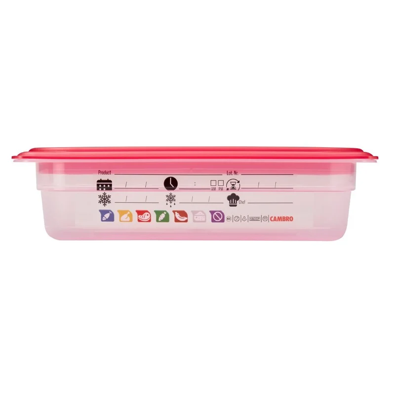 Bac en polypropylène Cambro Safetrak IML GN 1/4 65mm