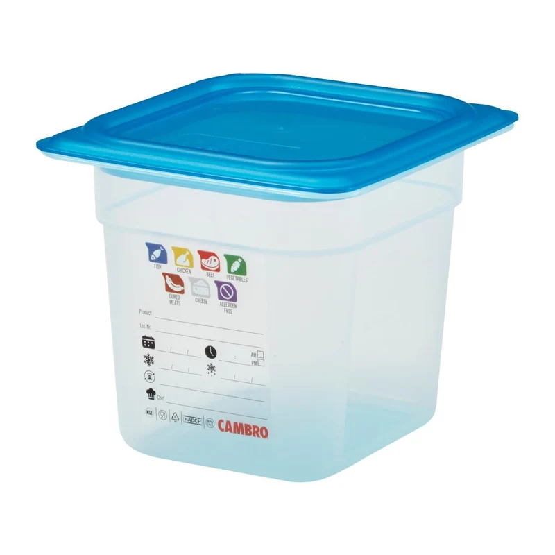 Bac en polypropylène Cambro Safetrak IML GN 1/6 150mm