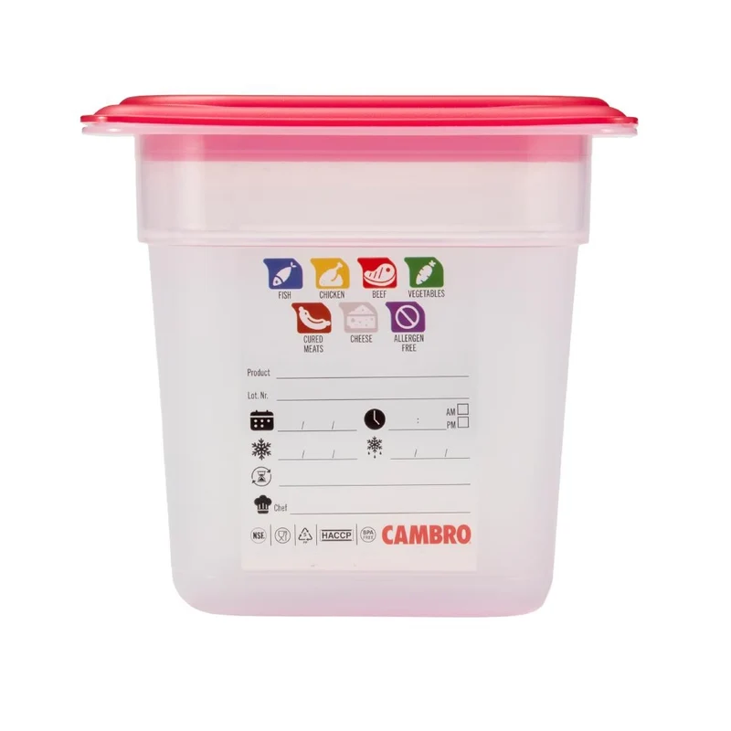 Bac en polypropylène Cambro Safetrak IML GN 1/6 150mm