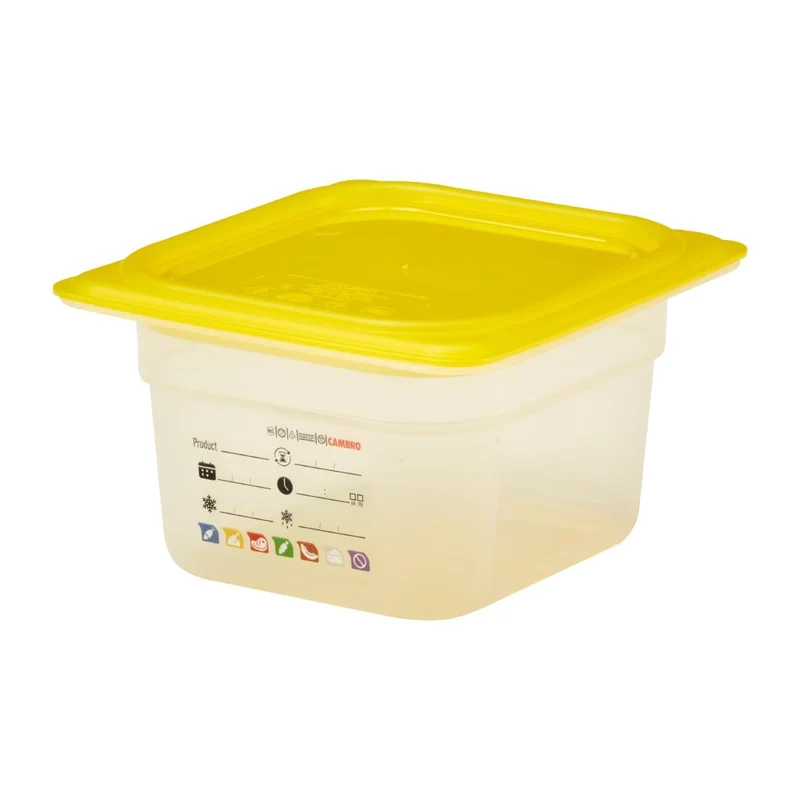Bac en polypropylène Cambro Safetrak IML GN 1/6 100mm