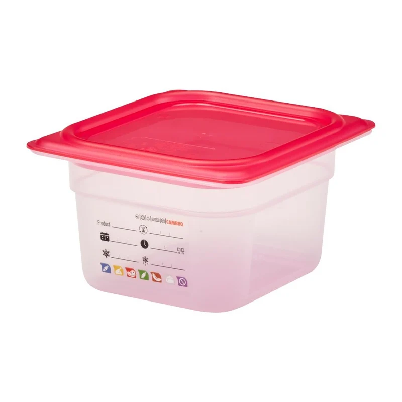 Bac en polypropylène Cambro Safetrak IML GN 1/6 100mm